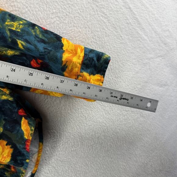 J Crew Shirt Men's Large Colorful Midweight Flannel Work All over Vibrant Summer - Picture 7 of 12